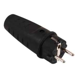 Ficha Macho Schucko De Goma Beta Contacto Electricidad