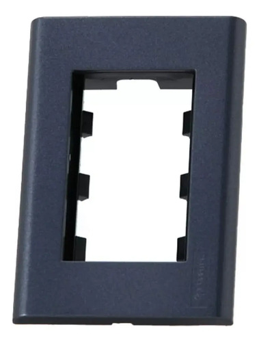 Plaqueta 3 Módulos Color Grafito Linea Duomo Conatel