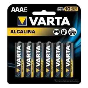 Pack Por 6 Pilas Aaa Alcalinas Marca Varta