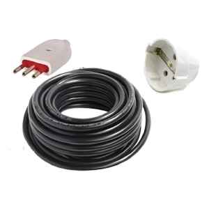 Alargue Armado 10mts Goma 3x2 Con Hembra Schuko Y Ficha