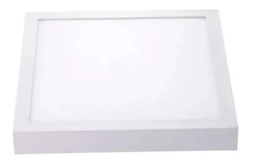 Plafón Panel Led 18w Cuadrado / De Adosar . Para Techo