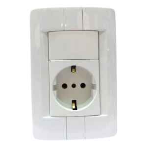 Plaqueta Kalop Con Mod Schuko/ Contacto Electricidad /colón