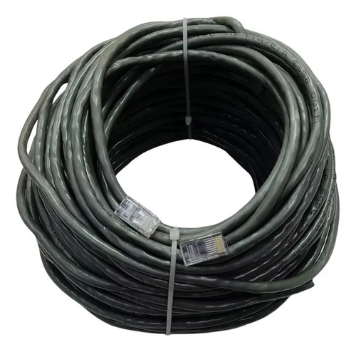 Cable Utp Cat6 20 Mts Con Terminales Contacto Electricidad