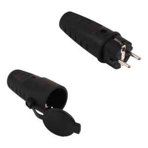 Ficha D Goma Macho Y Hembra Shucko Negra Beta Contacto Colon