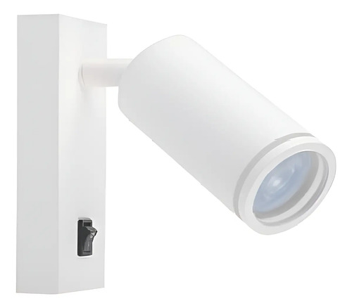 Spot Móvil De Pared Con Interruptor 1 X Gu10 Diámetro 55 Mm