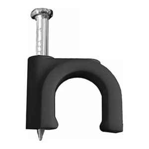 Pack 3 Paquete De 100 Grampas Redondas D Plastico N°10 Negra