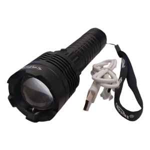 Linterna Recargable De Luz Fuerte Usb Cafini 7167 Contacto