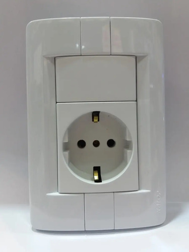 Plaqueta Kalop Con Mod Schuko/ Contacto Electricidad /colón - Imagen 2