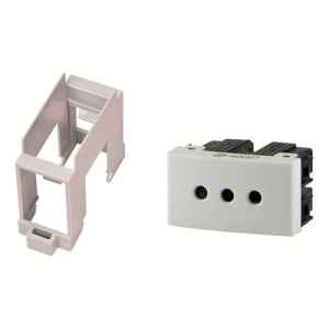 Riel Din Con Modulo Toma 3 En Linea Modular Donna Contacto