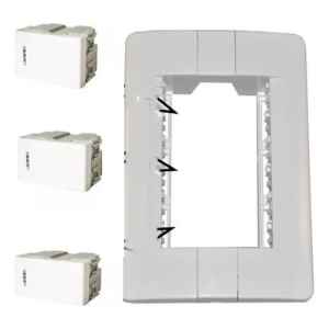 Plaqueta Donna 3 Mod / Con 3 Llaves Unipolares