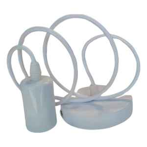 Portalampara Colgante Cable Tela Contacto Electricidad Colon