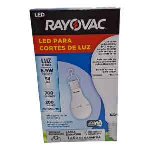 Bombilla Led Rayovac E27 6.5w Luz Blanca Para Cortes De Luz